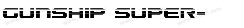 Gunship Super字体转换